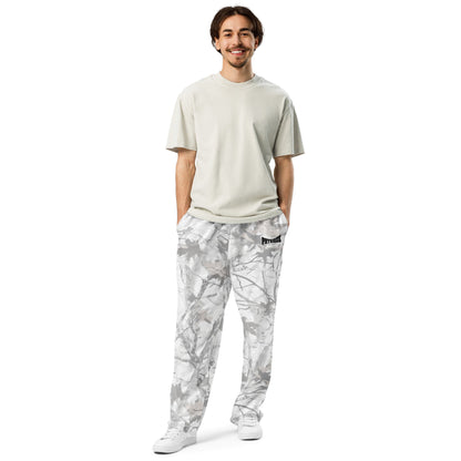 Wide - leg joggers - White Snow Camo - Physique Bodyware