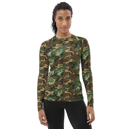 Women's Rash Guard - Camo - Physique Bodyware