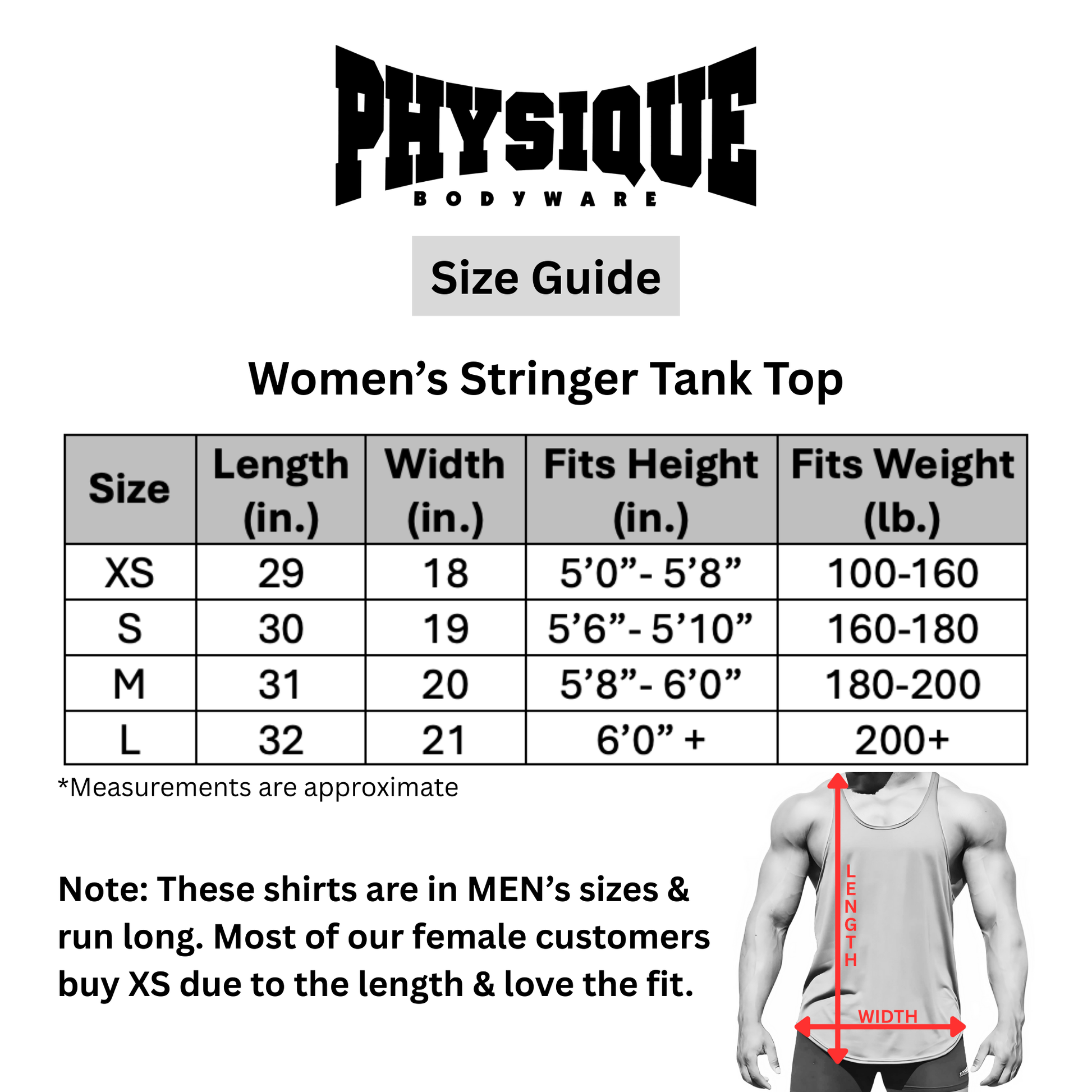 Women's Stringer Tank Top - Physique Bodyware