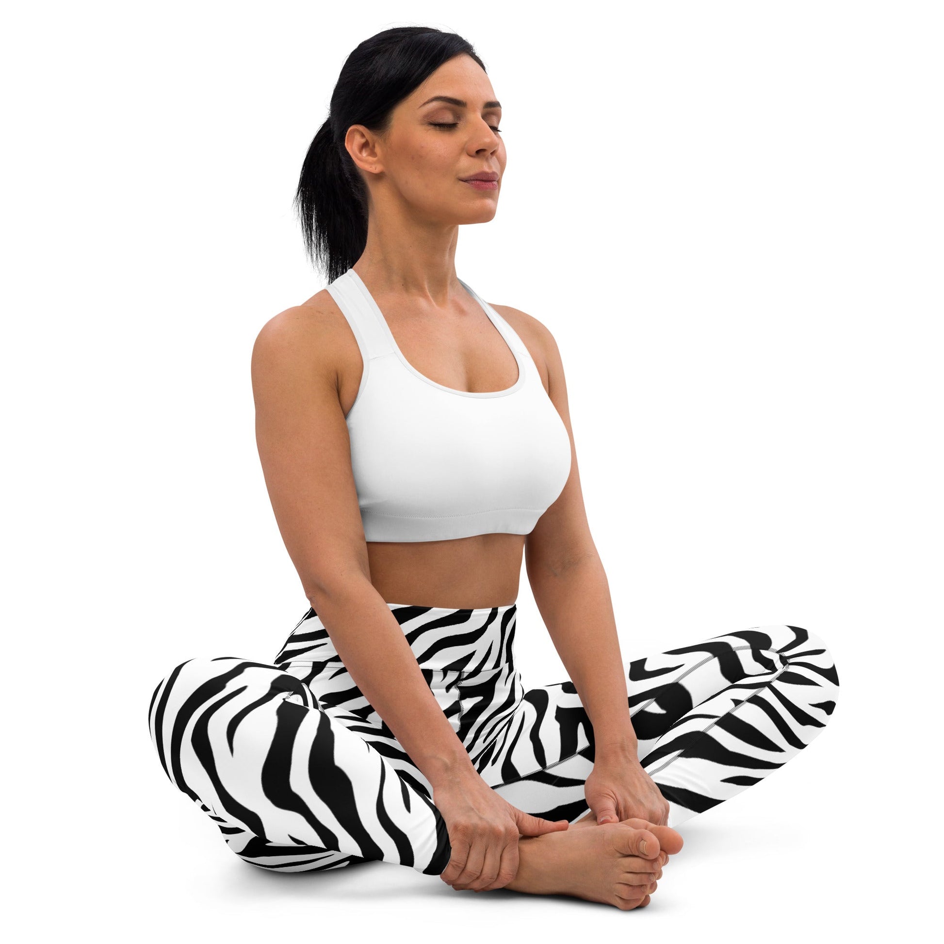 Yoga Leggings - White Tiger - Physique Bodyware