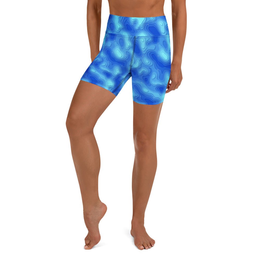 Yoga Shorts - Lagoon - Physique Bodyware