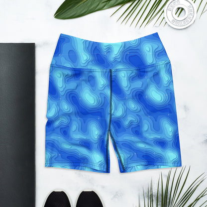 Yoga Shorts - Lagoon - Physique Bodyware