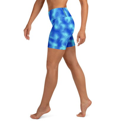 Yoga Shorts - Lagoon - Physique Bodyware