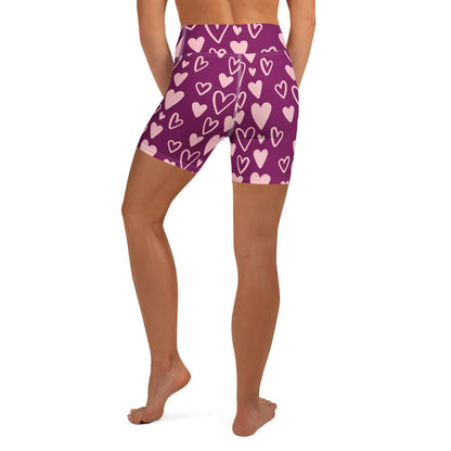 Yoga Shorts - Purple Heart - Physique Bodyware