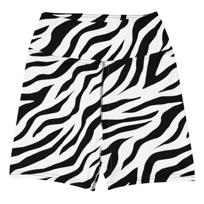 Yoga Shorts - White Tiger - Physique Bodyware